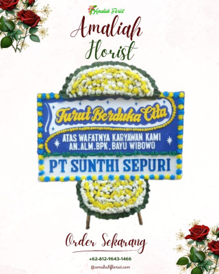 Papan Bunga Duka di Marga Bakti