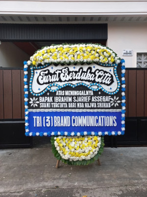 Papan Bunga Duka di Marga Bakti
